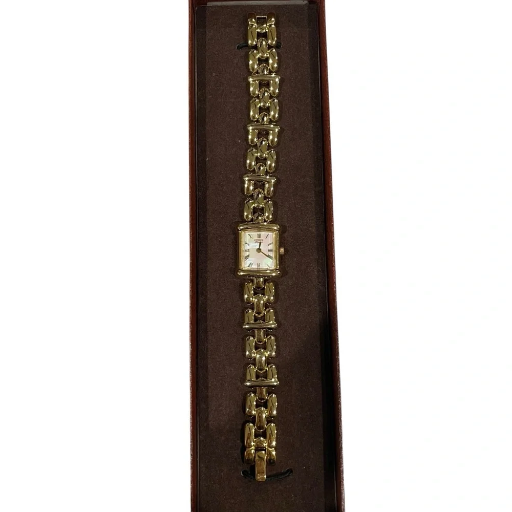 Citizen Elegance Gold Link Bracelet Watch Women’s - Picture 3 of 4